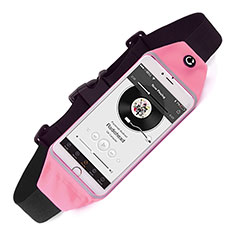 Sport Quertasche Schutz Hülle Laufen Joggen Universal für Sony Xperia XZ2 Premium Rosa