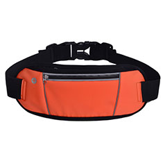 Sport Quertasche Schutz Hülle Laufen Joggen Universal S02 für Oppo F17 Orange