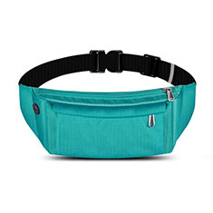 Sport Quertasche Schutz Hülle Laufen Joggen Universal S04 für Huawei Mate 40 Pro Cyan