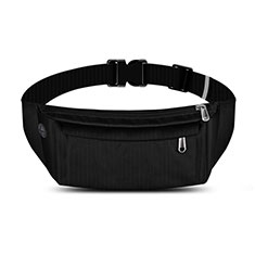 Sport Quertasche Schutz Hülle Laufen Joggen Universal S04 für Nokia X3 Schwarz