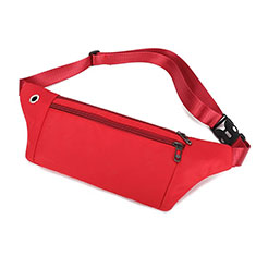 Sport Quertasche Schutz Hülle Laufen Joggen Universal S14 für Oppo A15 Rot