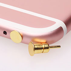 Staubschutz Stöpsel Passend Jack 3.5mm Android Apple Universal D03 für Samsung Galaxy A51 4G Gold