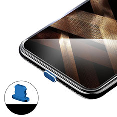 Staubschutz Stöpsel Passend Lightning USB Jack H02 für Apple iPhone 11 Blau