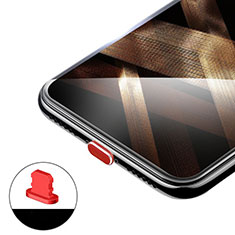Staubschutz Stöpsel Passend Lightning USB Jack H02 für Apple iPhone 11 Pro Max Rot
