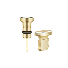 Staubschutz Stöpsel Passend Lightning USB Jack J01 für Apple iPad Pro 12.9 Gold