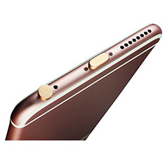 Staubschutz Stöpsel Passend Lightning USB Jack J02 für Apple iPhone 13 Pro Max Gold
