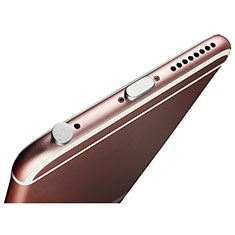 Staubschutz Stöpsel Passend Lightning USB Jack J02 für Apple iPhone 13 Pro Silber