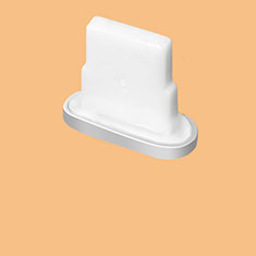 Staubschutz Stöpsel Passend Lightning USB Jack J07 für Apple iPhone 11 Pro Max Silber