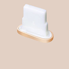 Staubschutz Stöpsel Passend Lightning USB Jack J07 für Apple iPhone 12 Mini Gold