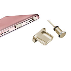 Staubschutz Stöpsel Passend USB-B Jack Android Universal H01 für Samsung Galaxy Tab S 8.4 SM-T705 LTE 4G Gold