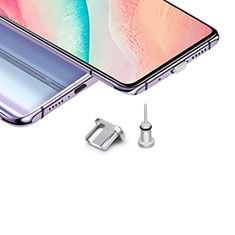 Staubschutz Stöpsel Passend USB-B Jack Android Universal H02 für Oppo Find N3 5G Silber
