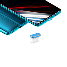 Staubschutz Stöpsel Passend USB-C Jack Type-C Universal H02 für Xiaomi Redmi Note 9S Blau