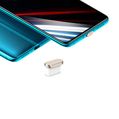 Staubschutz Stöpsel Passend USB-C Jack Type-C Universal H02 für Samsung Galaxy Tab S 8.4 SM-T705 LTE 4G Gold