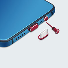 Staubschutz Stöpsel Passend USB-C Jack Type-C Universal H05 für Huawei Honor Pad 2 Rot