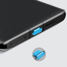 Staubschutz Stöpsel Passend USB-C Jack Type-C Universal H08 für Huawei Ascend Y550 Blau