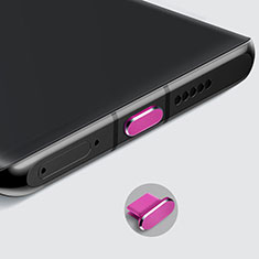 Staubschutz Stöpsel Passend USB-C Jack Type-C Universal H08 für Apple iPhone 15 Plus Pink