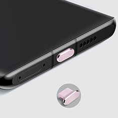 Staubschutz Stöpsel Passend USB-C Jack Type-C Universal H08 für HTC Desire 12S Rosegold