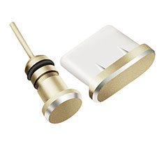 Staubschutz Stöpsel Passend USB-C Jack Type-C Universal H09 für Apple iPhone 15 Plus Gold