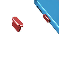 Staubschutz Stöpsel Passend USB-C Jack Type-C Universal H13 für Sony Xperia 1 II Rot