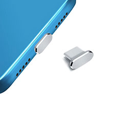 Staubschutz Stöpsel Passend USB-C Jack Type-C Universal H14 für Huawei Nova 8 SE 5G Silber