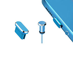 Staubschutz Stöpsel Passend USB-C Jack Type-C Universal H15 für Samsung Wave Y S5380 Blau