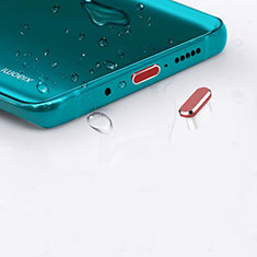 Staubschutz Stöpsel Passend USB-C Jack Type-C Universal H16 für Samsung Galaxy S20 Plus 5G Rot