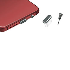 Staubschutz Stöpsel Passend USB-C Jack Type-C Universal H17 für Xiaomi Redmi 5 Dunkelgrau