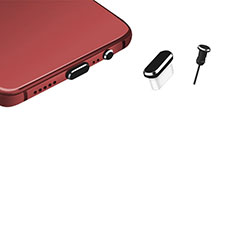 Staubschutz Stöpsel Passend USB-C Jack Type-C Universal H17 für Motorola Moto G71s 5G Schwarz