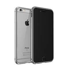 Tasche Luxus Aluminium Metall Rahmen für Apple iPhone 6S Plus Grau