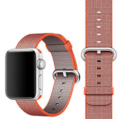 Uhrenarmband Milanaise Band Armbanduhren für Apple iWatch 42mm Orange