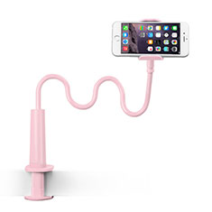 Universal Faltbare Ständer Handy Halter Halterung Flexibel für LG K92 5G Rosa