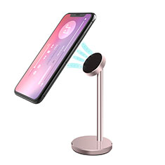 Universal Faltbare Ständer Handy Stand Flexibel B05 für Huawei Y7 Prime 2019 Rosegold