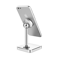 Universal Faltbare Ständer Handy Stand Flexibel für Samsung Galaxy S22 5G Silber