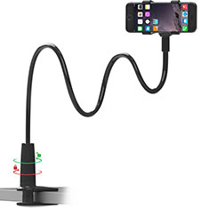 Universal Faltbare Ständer Smartphone Halter Halterung Flexibel H06 für Oppo Find X2 Lite Schwarz