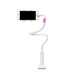 Universal Faltbare Ständer Smartphone Halter Halterung Flexibel für Wiko Sunny 2 Plus Rosa