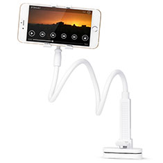 Universal Faltbare Ständer Smartphone Halter Halterung Flexibel T13 für Xiaomi Poco X3 Weiß