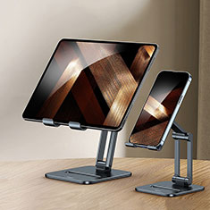Universal Faltbare Ständer Tablet Halter Halterung Flexibel D05 für Apple iPad Pro 12.9 (2021) Schwarz