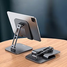Universal Faltbare Ständer Tablet Halter Halterung Flexibel D13 für Apple iPad Pro 12.9 (2022) Schwarz