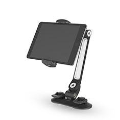 Universal Faltbare Ständer Tablet Halter Halterung Flexibel H02 für Samsung Galaxy Tab 2 7.0 P3100 P3110 Schwarz