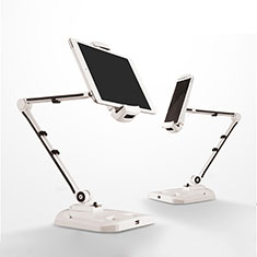 Universal Faltbare Ständer Tablet Halter Halterung Flexibel H07 für Amazon Kindle 6 inch Weiß