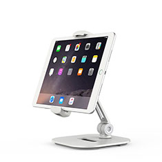 Universal Faltbare Ständer Tablet Halter Halterung Flexibel K02 für Apple iPad Mini 4 Weiß