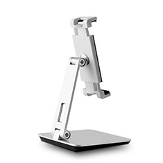 Universal Faltbare Ständer Tablet Halter Halterung Flexibel K06 für Samsung Galaxy Tab A6 10.1 SM-T580 SM-T585 Silber