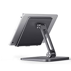 Universal Faltbare Ständer Tablet Halter Halterung Flexibel K17 für Samsung Galaxy Tab 2 10.1 P5100 P5110 Dunkelgrau