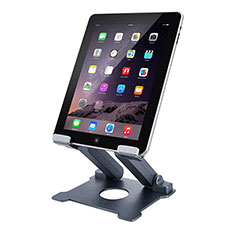 Universal Faltbare Ständer Tablet Halter Halterung Flexibel K18 für Apple iPad Air 2 Dunkelgrau