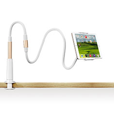 Universal Faltbare Ständer Tablet Halter Halterung Flexibel T33 für Apple iPad Air 2 Gold