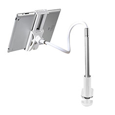 Universal Faltbare Ständer Tablet Halter Halterung Flexibel T36 für Apple iPad Air 10.9 (2020) Silber
