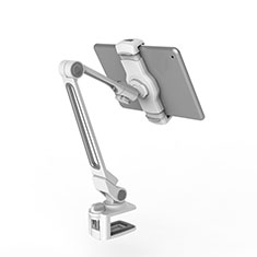 Universal Faltbare Ständer Tablet Halter Halterung Flexibel T43 für Apple iPad Pro 12.9 (2021) Silber