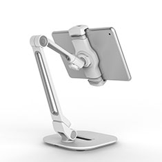 Universal Faltbare Ständer Tablet Halter Halterung Flexibel T44 für Apple iPad Pro 11 (2020) Silber