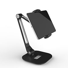 Universal Faltbare Ständer Tablet Halter Halterung Flexibel T46 für Apple iPad Pro 12.9 (2018) Schwarz
