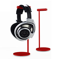Universal Ständer Ohrhörer Headset Kopfhörer Stand für Motorola Moto E7 Plus Rot